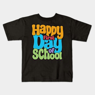 Happy First Day of School Shirt, Teacher TShirt, Back to school Teacher First Day Tee Iron On Png, First Day svg  Kindergarten First Kids T-Shirt